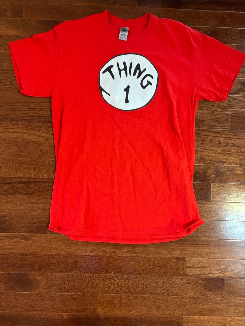 Gildan Red adult Medium Thing 1 Graphic Tee